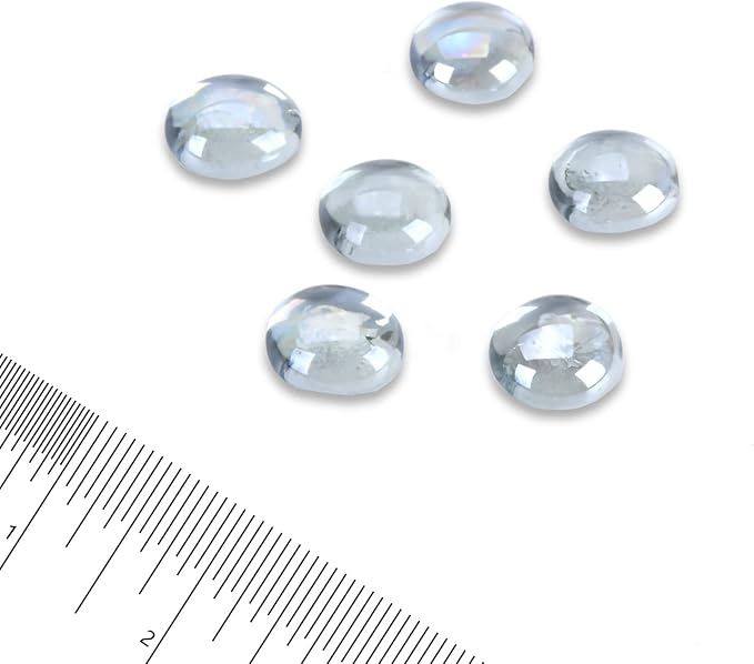 GasSaf Clear Fire Glass Beads for Outdoor Fire Pit, Fireplace, Replaces Existing Gas Logs & Lava Rocks, 3/4 Inch Glass(10 Pound)(Crystal Clear Luster)