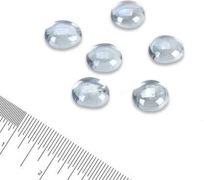 GasSaf Clear Fire Glass Beads for Outdoor Fire Pit, Fireplace, Replaces Existing Gas Logs & Lava Rocks, 3/4 Inch Glass(20 Pound)(Crystal Clear Luster)