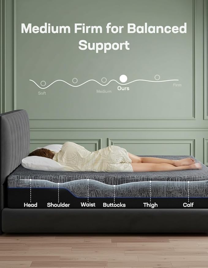 Marsail NS0 Twin XL Adjustable Base with Mattress Set,Dual Motor Frame + 14" Cooling Gel Memory Foam Mattress, Wireless Remote, CertiPUR-US Certified