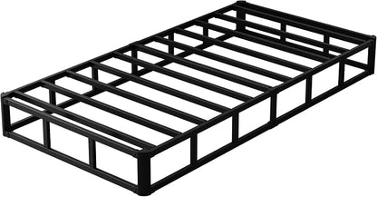 Upcanso 7 Inch Twin Box Spring Bed Base, Low Profile Metal Boxspring Twin with Fabric Cover, 2000 Lbs Max Weight Capacity Mattress Foundation, Noise-Free, Easy Assembly