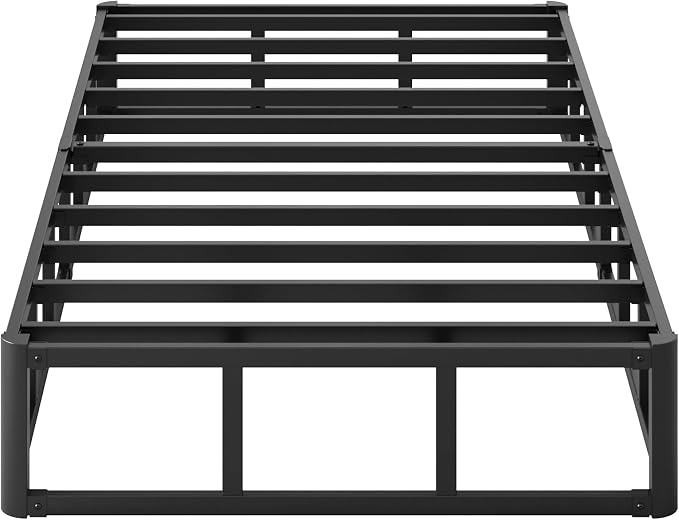 Yicensen 10 Inch High Profile Twin Box Spring Heavy Duty Metal Box Spring Twin with Fabric Cover, Sturdy Mattress Foundation, Easy Assembly, Noise Free, Black