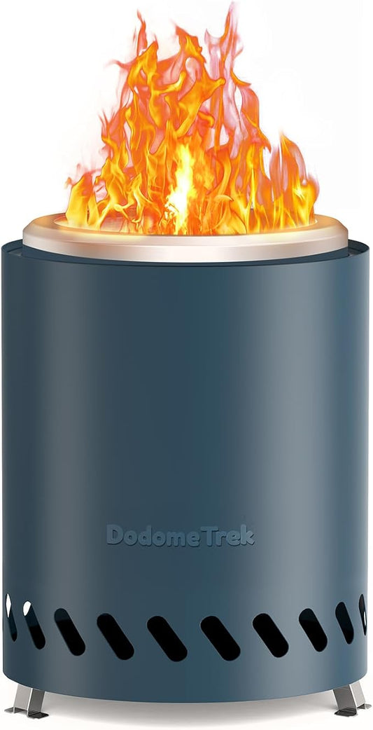 Tabel Top Fire Pit Mini, Portable Firepit Outdoor, 7 Inch Tabletop Firepit Blue