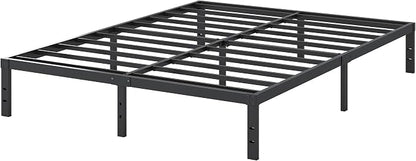 Cieemine 10 Inch King Size Bed Frame, Platform Metal Bed Frame King Heavy Duty Steel Slat Mattress Foundation, No Box Spring Needed, Easy Assembly, Noise-Free, Black