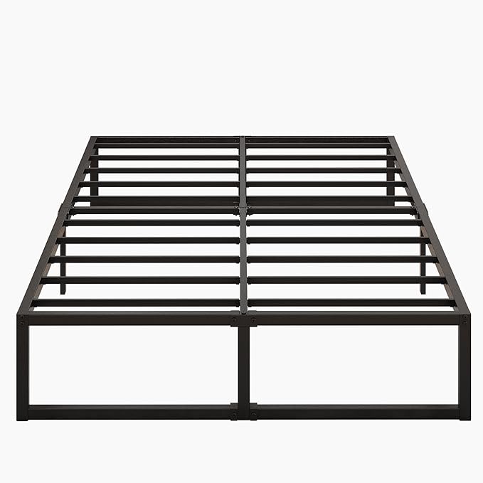Lutown-Teen 16 Inch California King Bed Frames No Box Spring Needed Heavy Duty Metal Cal King Platform for Mattress Foundation, Noise Free, Easy Assembly, Black
