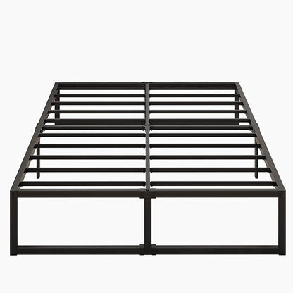 Lutown-Teen 16 Inch California King Bed Frames No Box Spring Needed Heavy Duty Metal Cal King Platform for Mattress Foundation, Noise Free, Easy Assembly, Black