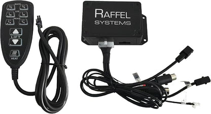 Recliner Remote Replacement for Raffel Systems HC HR3B 01 | 9 Button Hand Control with a Junction Box Combo for Raffel Systems Back,Leg,Headrest,Lift（open-close）and Heat
