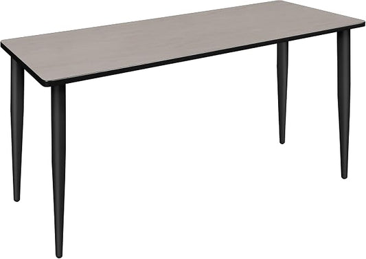 Romig Arco 66 x 24 in. Training Seminar Table- Maple Top, Black Tapered Legs