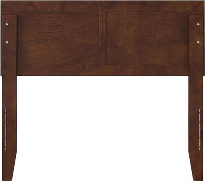 AFI, Sophia Adjustable Modern Twin Wood Headboard, Walnut