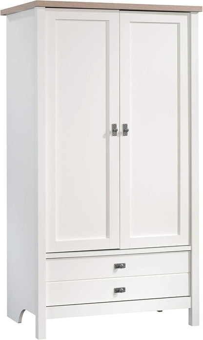 Sauder Cottage Road Armoire, Soft White finish