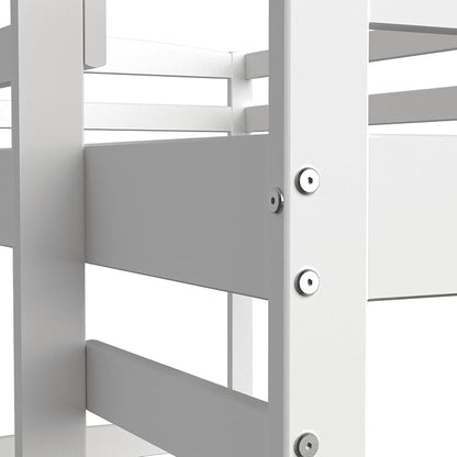 From the Tree Furniture Twin Over Twin Bunk Bed for Kids — Solid Pine Wood with Full-Length Safety Rails & Hang-On Ladder — 220 lbs Per Bunk · ASTM F1427 + 16 CFR 1213 Certified — Space-Saving Design