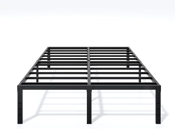 LUMUNANCE Metal Bed Frame Full Size - 16 Inch Heavy-Duty Full Platform Bed Frame No Box Spring Needed, Easy Assembly, Noise-Free, Sturdy Mattress Foundation, Underbed Storage Space