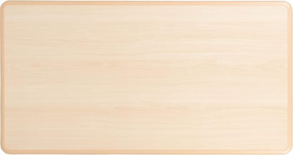 Flash Furniture Wren Adjustable Classroom Activity Table for School and Home, Plastic Activity Table for Kids, 23.625" W x 47.25" L, Natural
