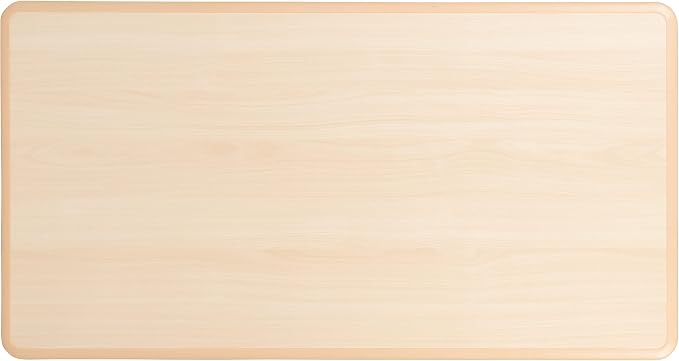 BizChair Adjustable Height Kids Activity Table, Natural Plastic, 23.6" W x 47.25" L, Rectangular, Table Only