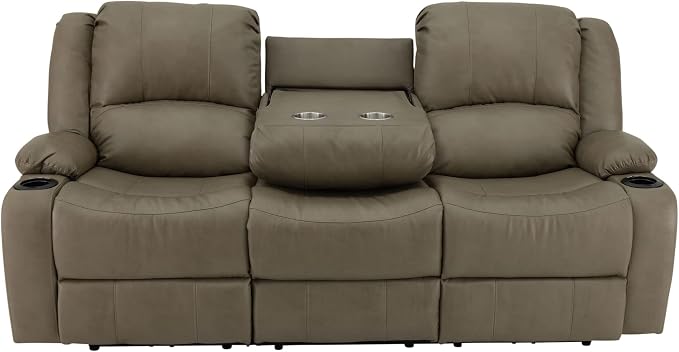RecPro Charles 80" RV Wall Hugger Reclining Sofa | Putty