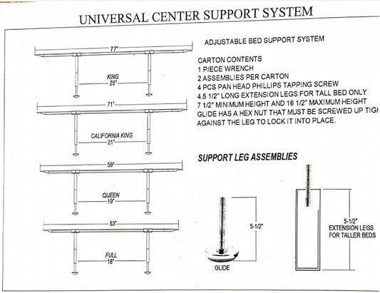 Universal Bed Support | Custom 30 yrs Experience