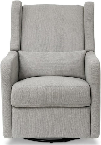 DaVinci Carter’s Arlo Glider Recliner Nursery Chair - Water & Stain Resistant Glider Rocking Chair for Nursery - GREENGUARD Gold, FSC & Certi-PUR US Certified - Cozy Swivel Rocker Recliner - Grey
