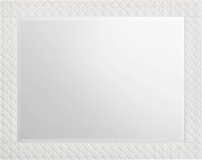 Coaster Home Furnishings Ives Contemporary 5-Piece Bedroom Set Queen Size LED Panel Bed Frame 57-inch Headboard White High Gloss 224941Q-S5