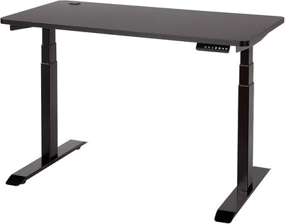 UNICOO Melamine 47.2 x 23.6 Inch Universal Table Top for Standard and Sit to Stand Height Adjustable Home and Office Desk Frames (Tabletop 47.2 - Black)