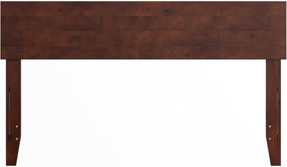 AFI, Orlando Full Adjustable Modern Solid Wood Panel Headboard, Walnut