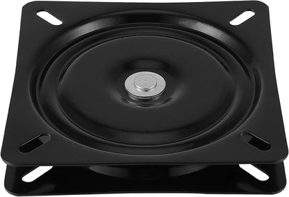 HAKZEON 4 PCS 7 Inch Bar Stool Swivel Plate, Heavy Duty Swivel Base Mount Plate for Home, Office, Black