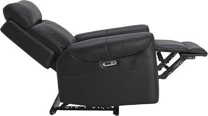 KISLOT Leather Recliner Chair for Adults Wall Hugger RV Recliner with USB Charging Ports Electric Power Reclining Sofa for Living Room Home Theater Seating Bedroom