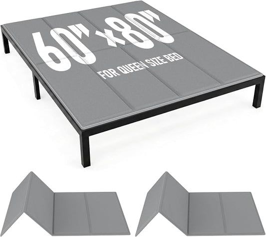 Bunkie Board Queen Size (60x80''), 10mm Bed Boards for Under Mattress, Breathable, Noise Minimizing, Moisture Resistant Bunkieboards, Heavy Duty Bed Support Board for Platform & Slatted Frames