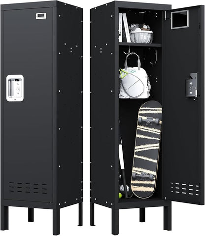 BUTISOW Metal Kids Locker,Metal Cabinet Storage Lockers,Lockable for Employees with Door,54" Height Steel Locker,Lockable Steel Locker for Children's Room, Playroom, School,Gym