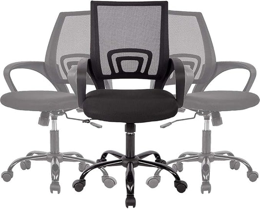 BestOffice Office Chair Desk Chair Mesh Computer Chair Back Support Modern Executive Adjustable Arms Rolling Swivel Chair for Women, Men(3 Pack)