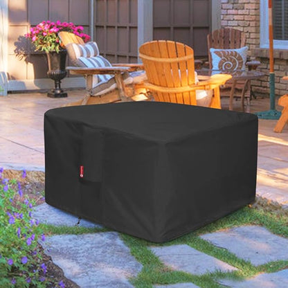 SheeChung Gas Fire Pit Cover Square - Premium Patio Outdoor Cover Heavy Duty Fabric with PVC Coating,100% Waterproof,Fits for 33 inch,34 inch,35 inch,36 inch Fire Pit Table Cover (36”L x 36”W x 24”H)
