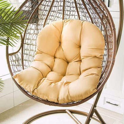 Hammock Swing Egg Chair Cushion Replacement, Hanging Basket Seat Pillow | Thick, 31.5 x 43.3 inches, High Elasticity Cotton, Soft Back Pads, Indoor, Outdoor, Garden, Office, Patio, Porch, Furniture