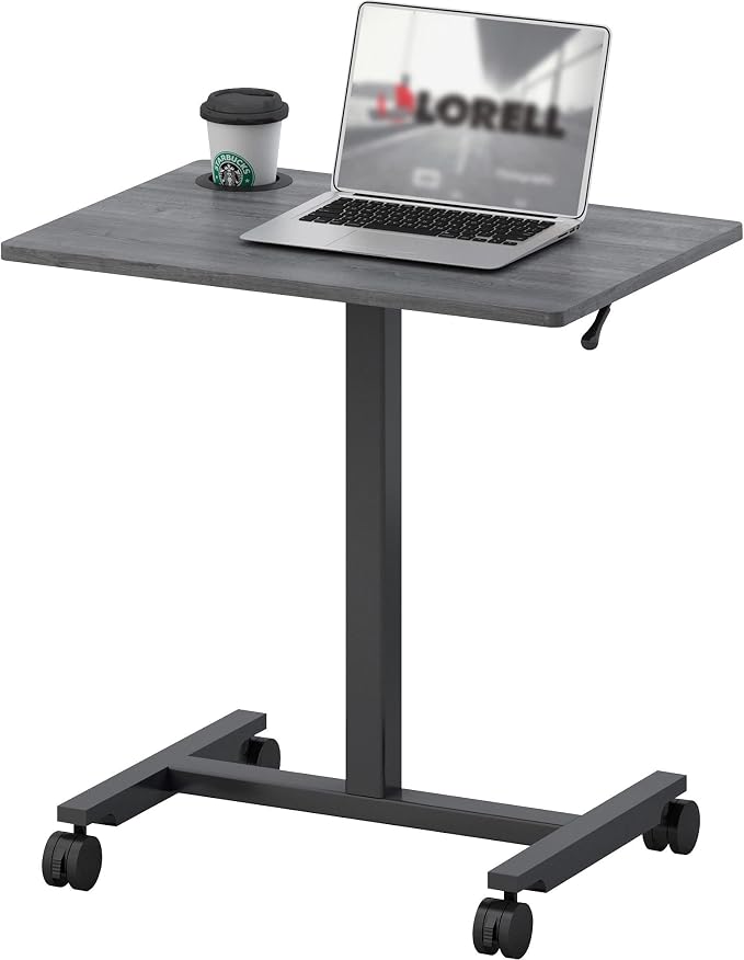 Lorell Height-Adjustable Mobile Desk