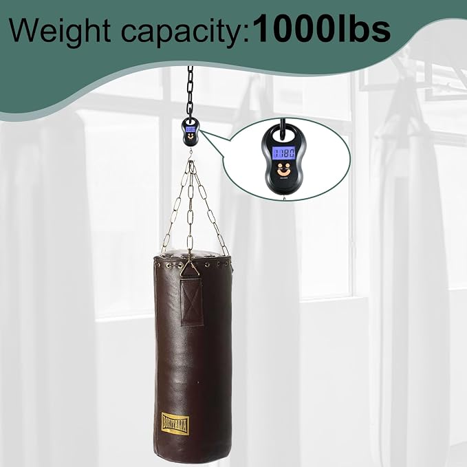 JACNITAD 64inch Hanging Swing Chair Chain (4)+ 8 Free Quick Links, 1000LB Load Bearing,Indoor and Outdoor Playground Swings, Hammocks, Sandbags Swing Chains（4 Pack）