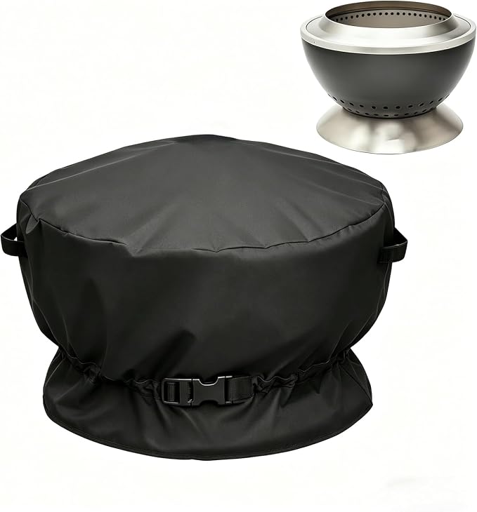POMER Firepit Cover for Cuisinart 24” Cleanburn Smokeless Fire Pit COH-800,for Cuisinart CHC-801 Waterproof Fire Pit Covers
