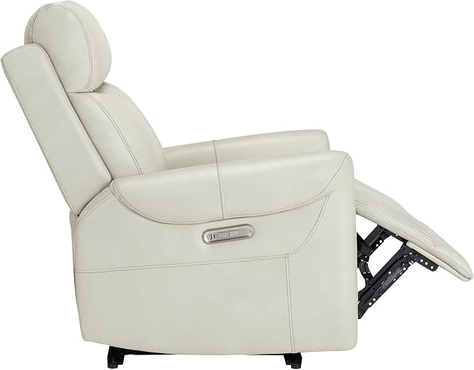 KISLOT Leather Recliner Chair for Adults Wall Hugger RV Recliner with USB Charging Ports Electric Power Reclining Sofa for Living Room Home Theater Seating Bedroom