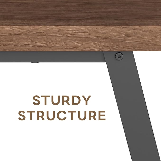 43" Farmhouse Entryway&End of Bed Wood Bench,Walnut | Skandiquip 43"47" Wood Farmhouse Entryway Bench, Mid Century Rustic End of Bed Bench for Mudroom, Living Room & Kitchen
