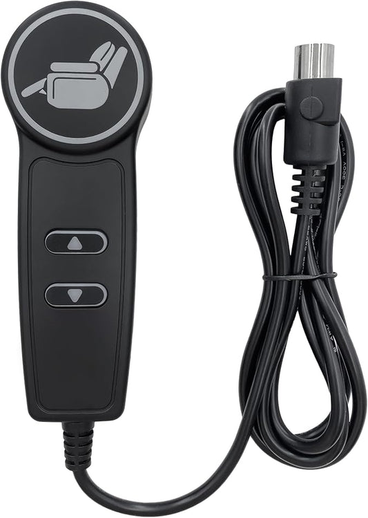 2 Button 5 Pin Remote Hand Control Controller with USB A C Ports and Backlight for Lift Chair Power Recliner Parts Replacement