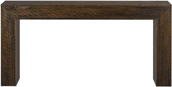 Plank+Beam 66 Inch Camden Console Table - Solid Pine Wood, Easy Assembly for Living Room or Entryway, Rustic Barnwood