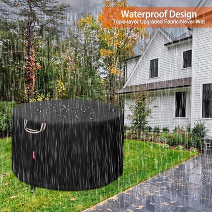 QH.HOME for Solo Stove Yukon 27"-29" Waterproof Smokeless Fire Pit Cover