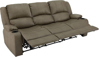 RecPro Charles 80" RV Wall Hugger Reclining Sofa | Putty