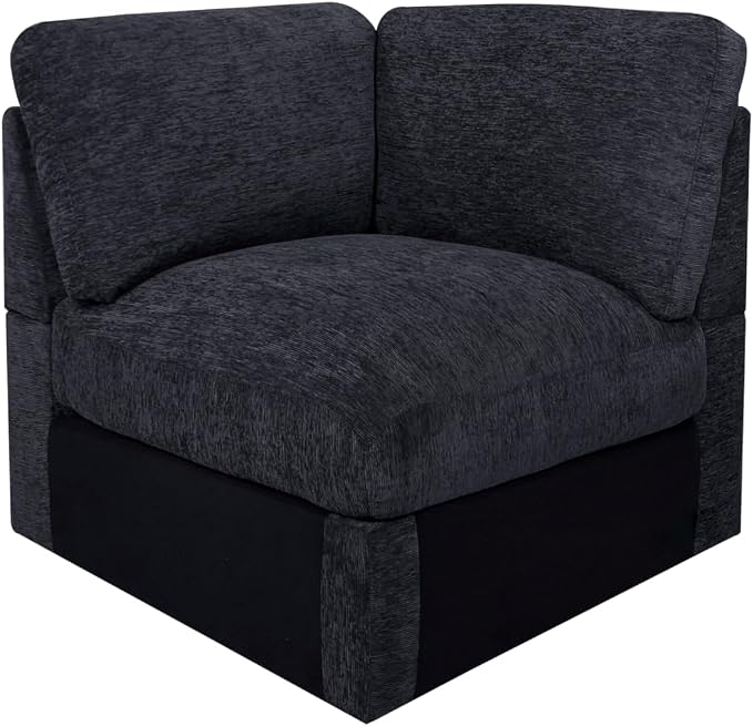 Ball & Cast 127" Oversized Modular L-Shaped Sectional Sofa,Large Chenille Upholstered Couch 7 Seat with Ottoman,Cup Holder&USB Port,Comfty Sectionals W/Pillows&Storage Box,for Living Room,Dark Gray