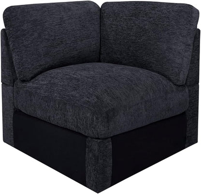 Ball & Cast 127" Oversized Modular L-Shaped Sectional Sofa,Large Chenille Upholstered Couch 7 Seat with Ottoman,Cup Holder&USB Port,Comfty Sectionals W/Pillows&Storage Box,for Living Room,Dark Gray