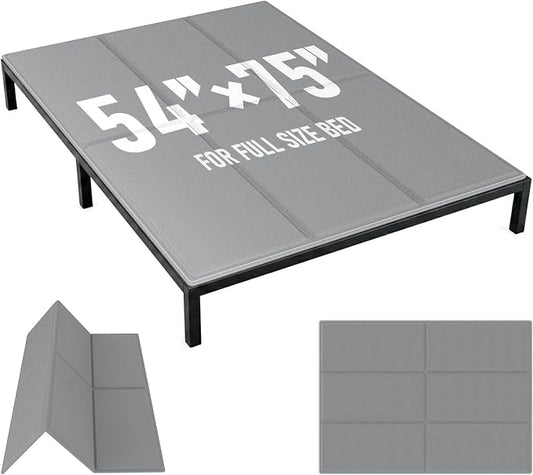 Bunkie Board Full Size (54x75''), 10mm Bed Boards for Under Mattress, Breathable, Noise Minimizing, Moisture Resistant Bunkieboards, Heavy Duty Bed Support Board for Platform & Slatted Frames