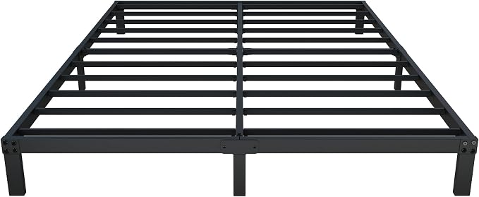YUSENHEEI 8 Inch Queen Bed Frame, Heavy Duty Metal Platform Bed Frame No Box Spring Needed, Noise Free, Easy Assembly, Black