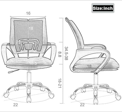 Office Chair Desk Chair Computer Chair Ergonomic Executive Swivel Rolling Chair with Lumbar Support,2 Pack