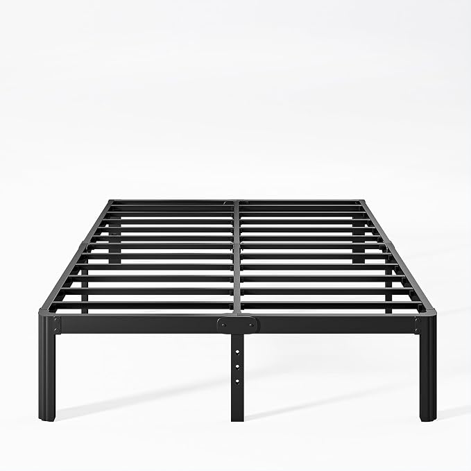 12 Inch High Heavy Duty Full Size Bed Frame Metal, Platform Bed Frame Full Size No Box Spring Needed, Noise Free, Easy Assembly, Black