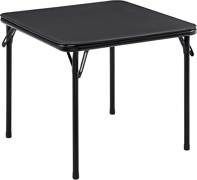 VECELO 24'' Kids Folding Card Table, Portable, with Padded Tabletop, 1 Piece, Black