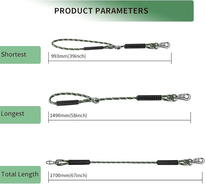 Heavy Duty Tree Swing Ropes, Hammock Hanging Chair Hanging Kit, Length Adjustable Swing Hanging Straps for Outdoor Camping Playground Set Accessories 5.6Ft(67"),