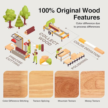 Novilla 12inch King Bed Frame Wooden King Bed Frame and Headboard, Solid Wood King Size Bed Frame with Headboard, No Box Spring Needed, Easy Assembly, Pine