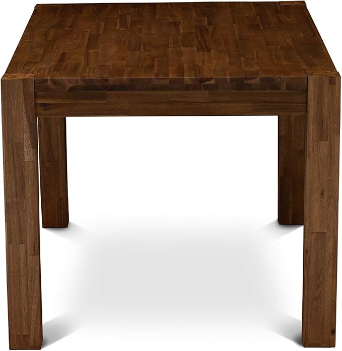 East West Furniture CN6-0N-T Celina Modern Kitchen Table - Rectangle Rustic Wood Dining Table , 36x60 Inch, Walnut