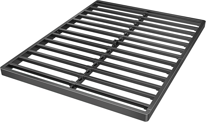 Superay 2 Inch California King Box Spring Low Profile, Heavy Duty Metal Box Spring Bed Base, Bunkie Board Bed Slat Replacement, Mattress Foundation, Easy Assembly, Noise Free